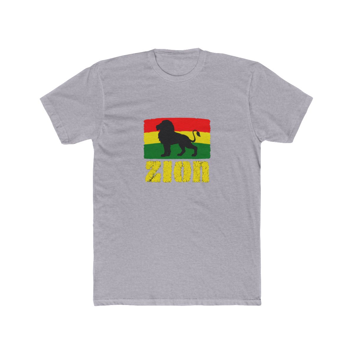 Zion Lion of Judah Red Green Yellow Rasta Col T Shirt - alternate angle 4, merchandise