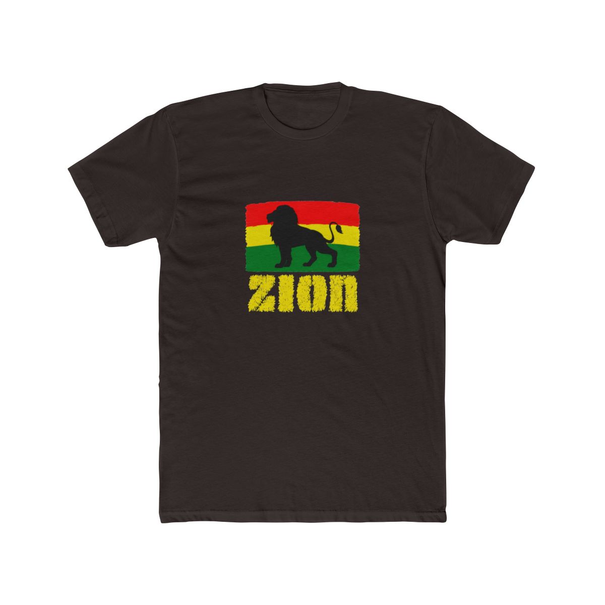 Zion Lion of Judah Red Green Yellow Rasta Col T Shirt - alternate angle 2, merchandise